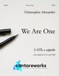 We Are One SATB choral sheet music cover